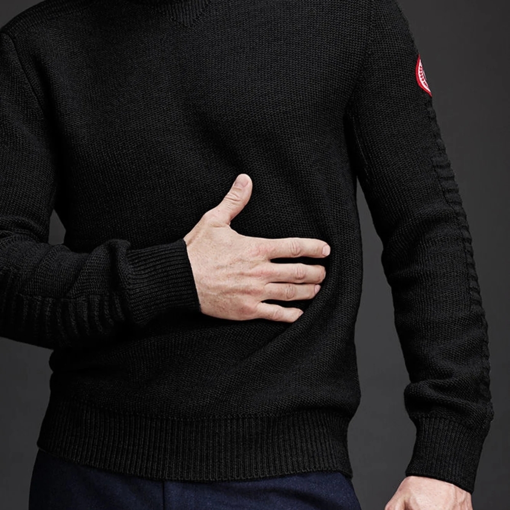 Canada Goose Men's Black Crewneck Sweater